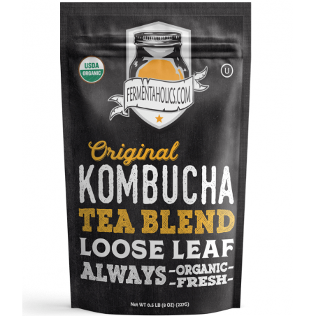 USDA Certified Organic Kombucha Loose Leaf Tea Blend