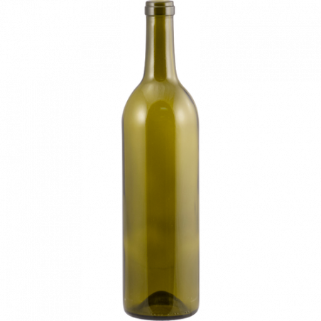 750 mL Antique Green Bordeaux Wine Bottles (Case of 12)