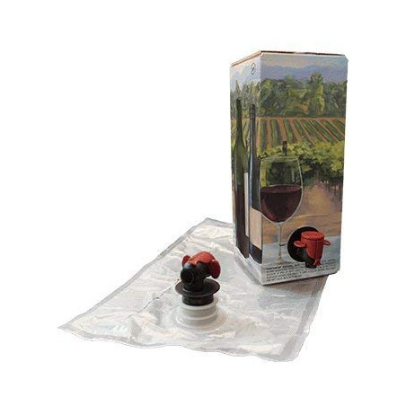 1.5L Red Wine Bag-In-Box Kits  (3 pack of 1.5L White Wine Bags & Boxes)