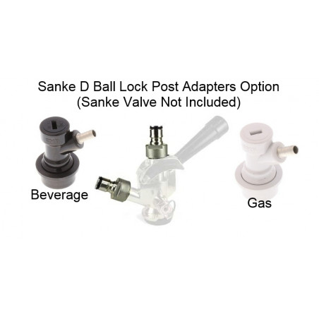 Sanke Keg Coupler Ball Lock Post Conversion Set