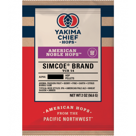 Simcoe Brand YCR 14 American Noble Hops (Pellet)