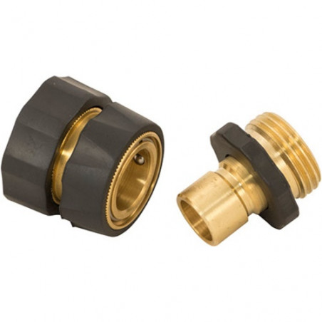 Brass Hose Fittings - Quick Disconnect Set