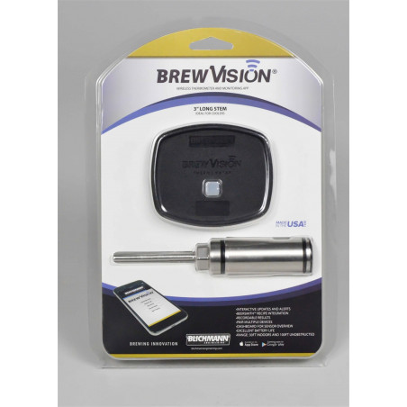 BrewVision Wireless Thermometer and Monitoring System with Long Thermowell