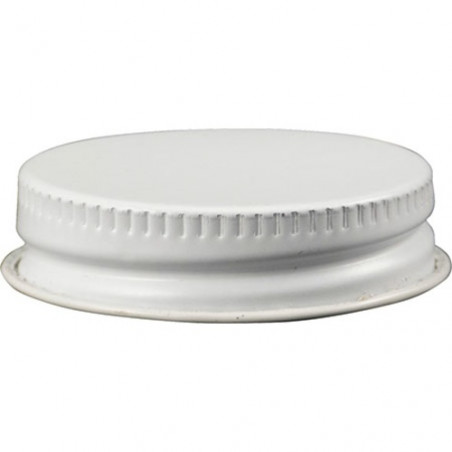 White Metal Screw Cap for Growlers and Jugs (38 mm)