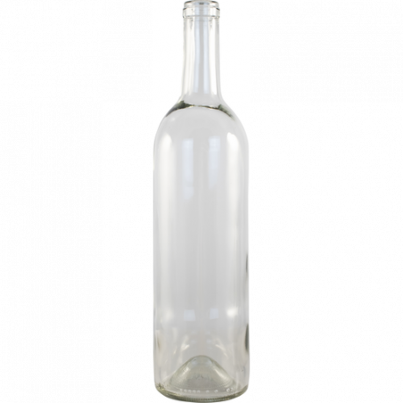 750 mL Clear Bordeaux Wine Bottles (Case of 12)