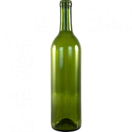 750 mL Champagne Green Bordeaux Wine Bottles (Case of 12)