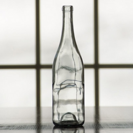 750 ml Clear Burgundy Wine Bottles (Case of 12)