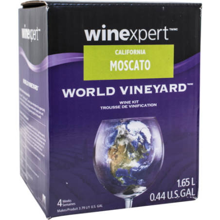 World Vineyard California Moscato 1 Gallon Wine Recipe Kit