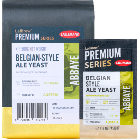 Lallemand LalBrew Abbaye Belgian Style Ale Dry Beer Brewing Yeast 11G Sachet