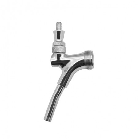 Krome Dispense C361 Edge Faucet with Extended Spout (Wine Faucet) for Wine/Cider, Stainless Steel