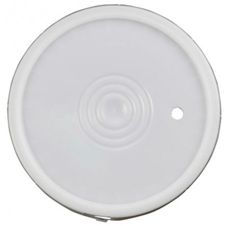 Lid for 6 Gallon Bucket - Gasket & Tear Strip - With Hole