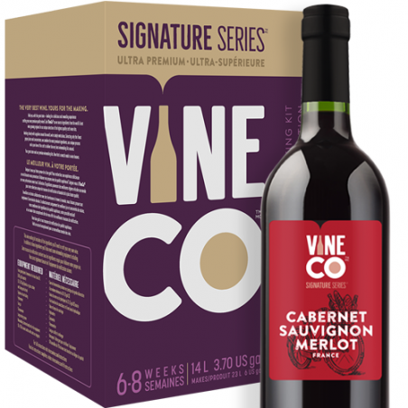VineCo Signature Series Wine Making Kit - French Cabernet Sauvignon Merlot