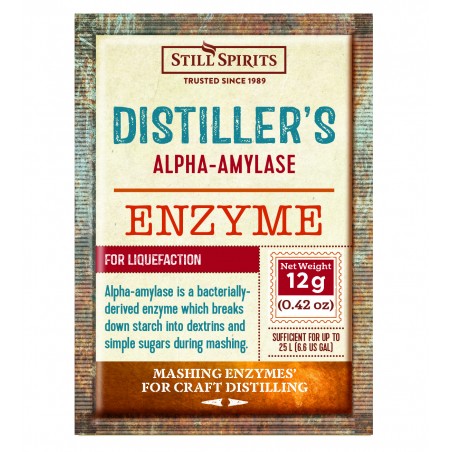 Still Spirits Distiller’s Enzyme High Temperature Alpha-Amylase, 12g