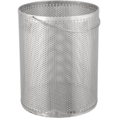 Stainless steel bucket strainer in 1/8 mesh screen. Fits 5 gallon buckets  perfectly!