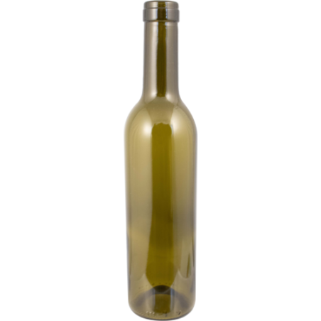 Farro Glass | Premium Wine Bottles | Bordeaux | Antique Green | 375 mL | Case of 24