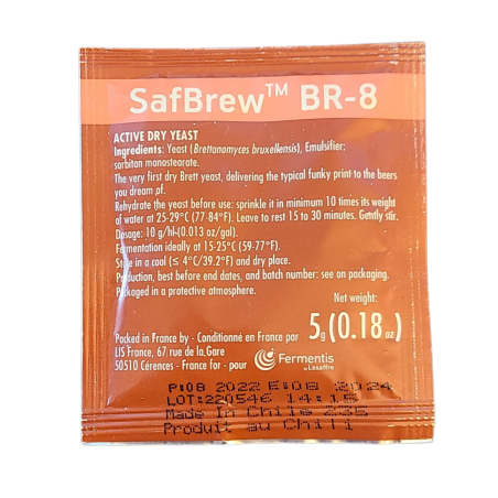 Fermentis SafBrew™ BR-8 Brettanomyces Bruxellensis Yeast, 5 g