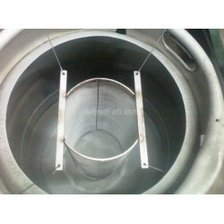 6" x 14" Stainless Keg "Keggle" Brewing Filter (Center Hanging)