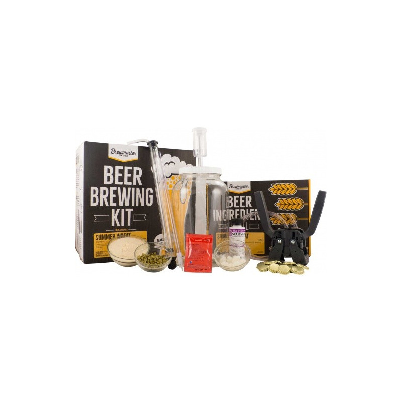 Brewmaster 1 Gallon Homebrew Starter Kit (Includes Summer Wheat Recipe Kit)