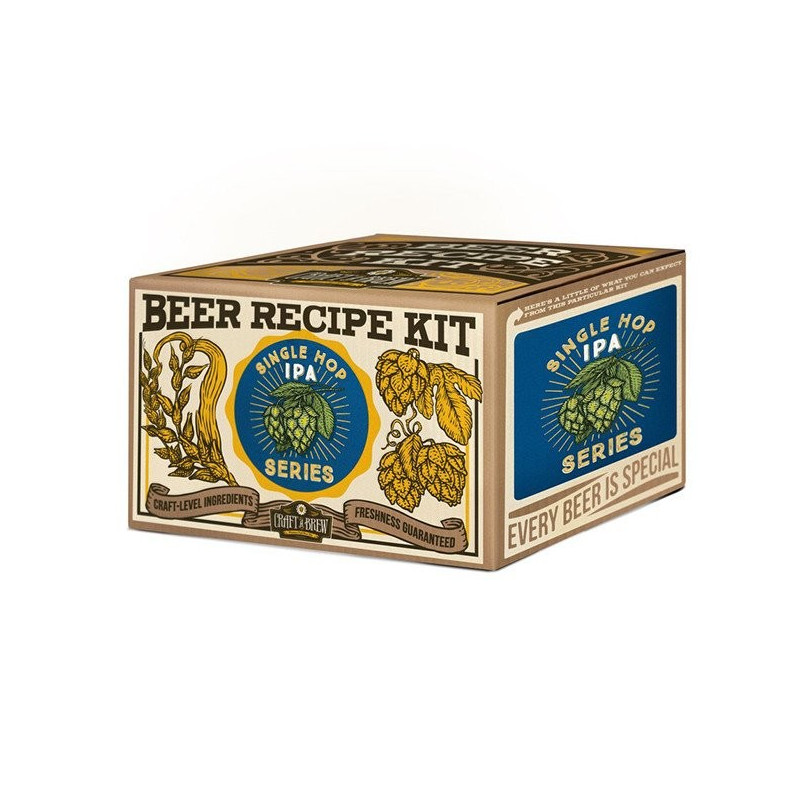 Craft a Brew 1 Gallon Single Hop Cascade IPA Homebrew Beer Recipe Kit