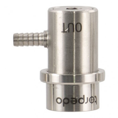 Torpedo Ball Lock Beverage Out - Barbed Stainless