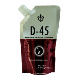 D-45 Premium Amber Belgian Candi Syrup - 1 Lb Bag