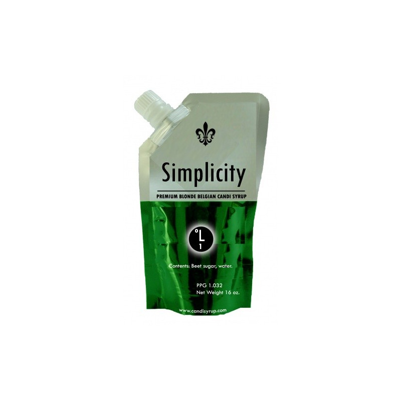 Simplicity (Clear) Premium Blonde Belgian Candi Syrup - 1 Lb Bag