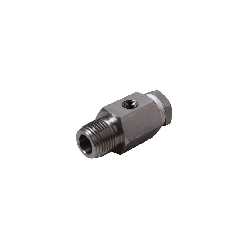 Stainless Sight Gauge Adapter with Plug