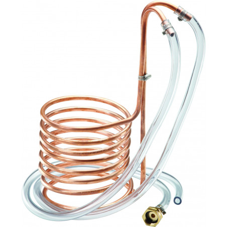 Krome C219 25′ Copper Wort Chiller With Garden Hose Fittings