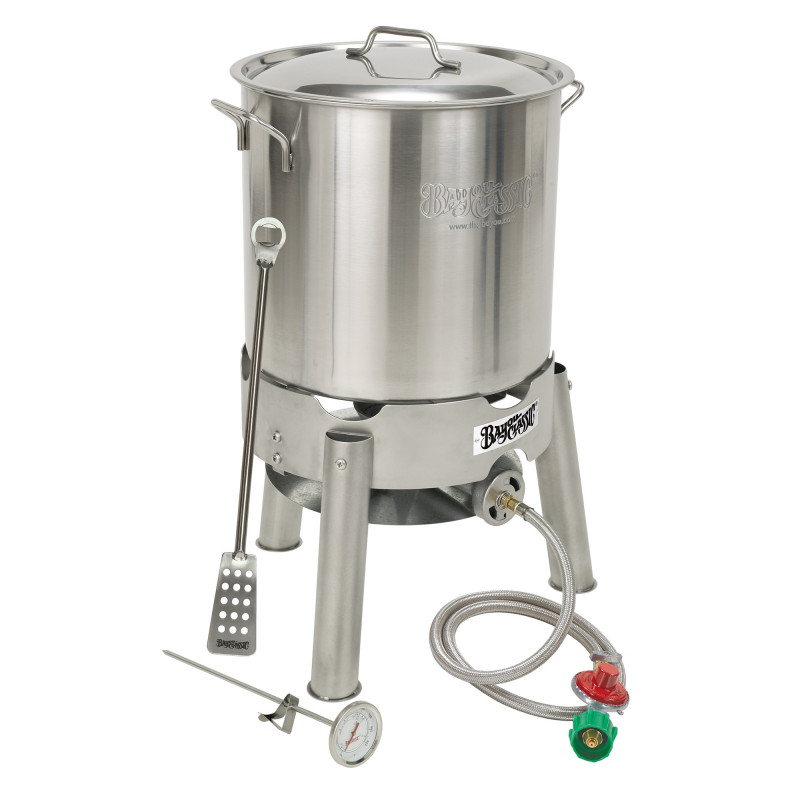 The Details: 10, 15, 20 gallon brew kettle 304 stainless steel with curved ...