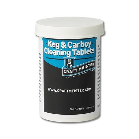 Craft Meister Keg & Carboy Cleaning Tablets 3 ct
