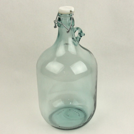 5 Liter Glass Dama with Swing Cap
