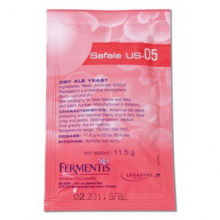 Fermentis SafAle US-05 Ale Dry Yeast
