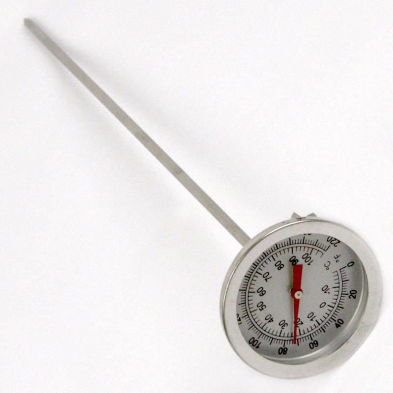Rubbermaid Dishwasher-Safe Industrial-Grade Analog Pocket Thermometer, 0F to 220F