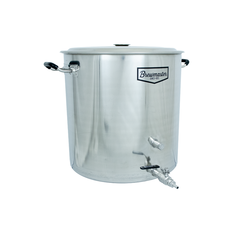 18.5 Gallon Stainless Steel Homebrewing Brew Kettle with Ball