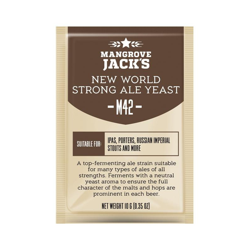 Mangrove Jack's M42 New World Strong Ale Craft Series Beer Yeast 10 G for 6 Gal