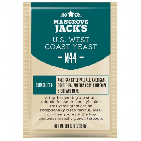 Mangrove Jack's M44 U.S. West Coast Craft Series Beer Yeast 10 G for 6 Gal