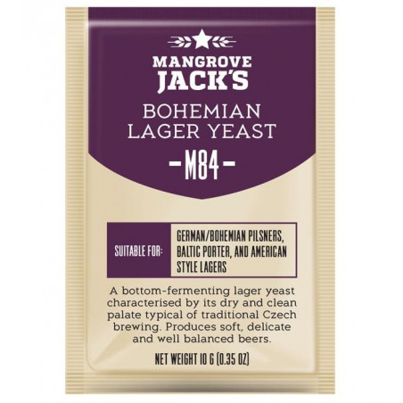 Mangrove Jack's M84 Bohemian Lager Craft Series Beer Yeast 10 G for 6 Gal