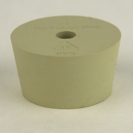 No. 10 Solid Rubber Stopper with Airlock Hole