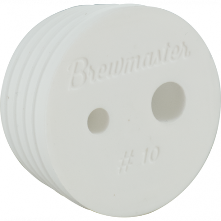 Brewmaster No. 10 Silicone Stopper with Two Holes