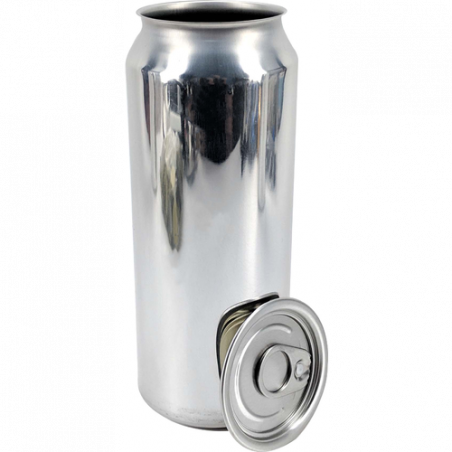 Can Fresh Aluminum Beer Cans, Black, 500ml/16.9 oz.