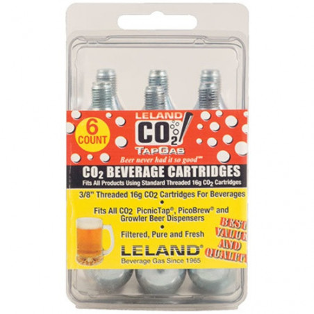 CO2 Cartridge (16 g) Threaded - 6 Count