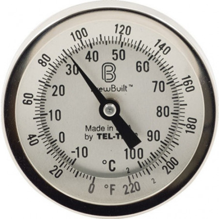 BrewBuilt Dial Thermometer - 3 in. Face x 6 in. Probe